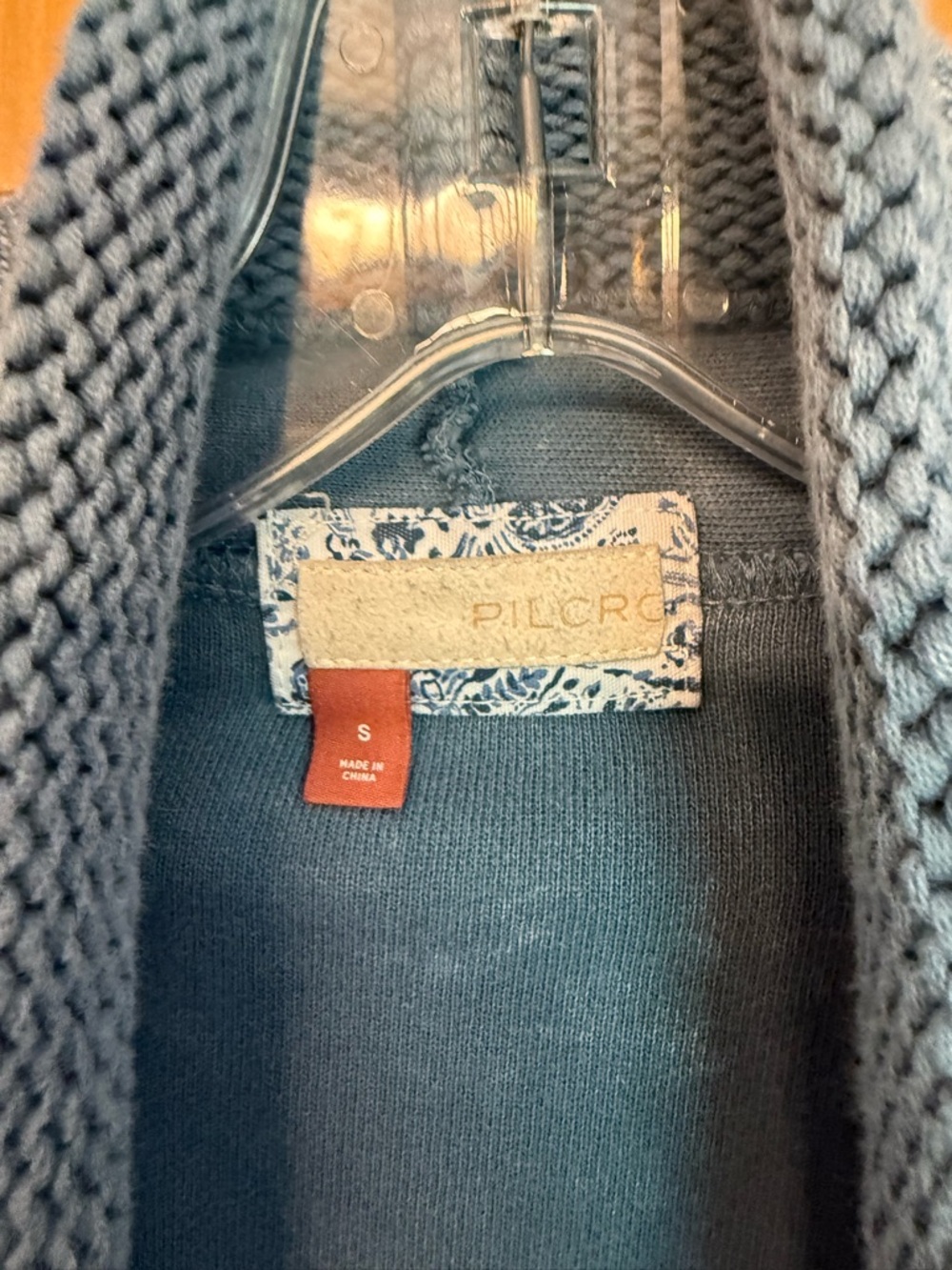 Pilcro Men's Open-Front Cardigan Sweater - Blue Slate - Picture 3 of 4